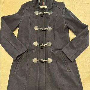 Tommy Hilfiger Navy Toggle Coat for Women
